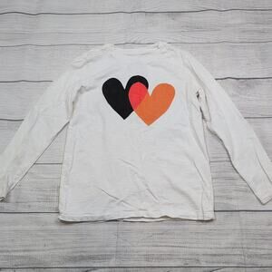 8/9 Primary Double Heart Graphic Tee